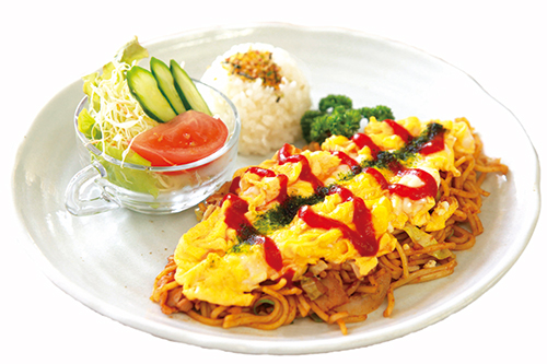 大阪なにわ 道頓堀たこ焼き オムそばセット