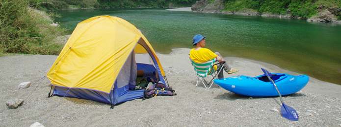 仁淀川に、キャンプの季節がやって来た！！