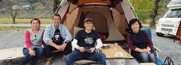 来春オープンの新キャンプ場について、町長たち大いに語る