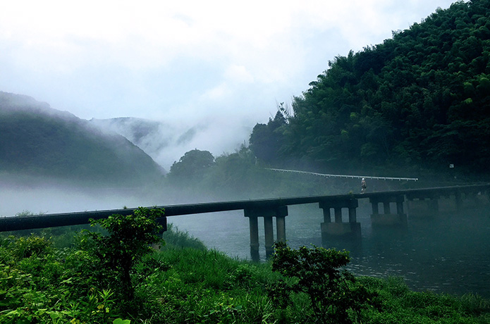 仁淀川名物、沈下橋でインスタ映え！