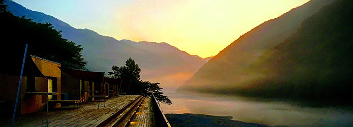 仁淀ブルー「絶景ティーブレイク」第2話 ～キャンプ場で夜明けのコーヒーを！～