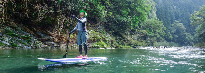 仁淀ブルーに包まれるような体験、それがSUP（サップ）！