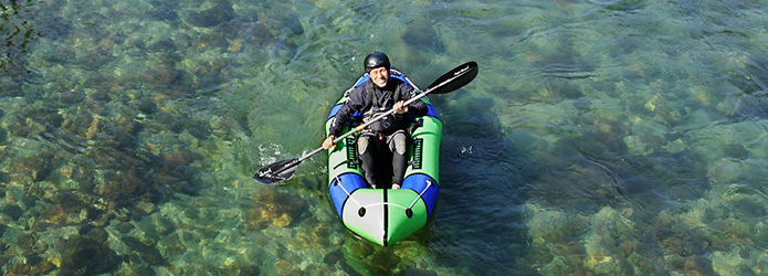 仁淀川にベストな乗り物かも！　パックラフトとは？